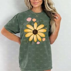 Daisy Arrangement DTF Transfer