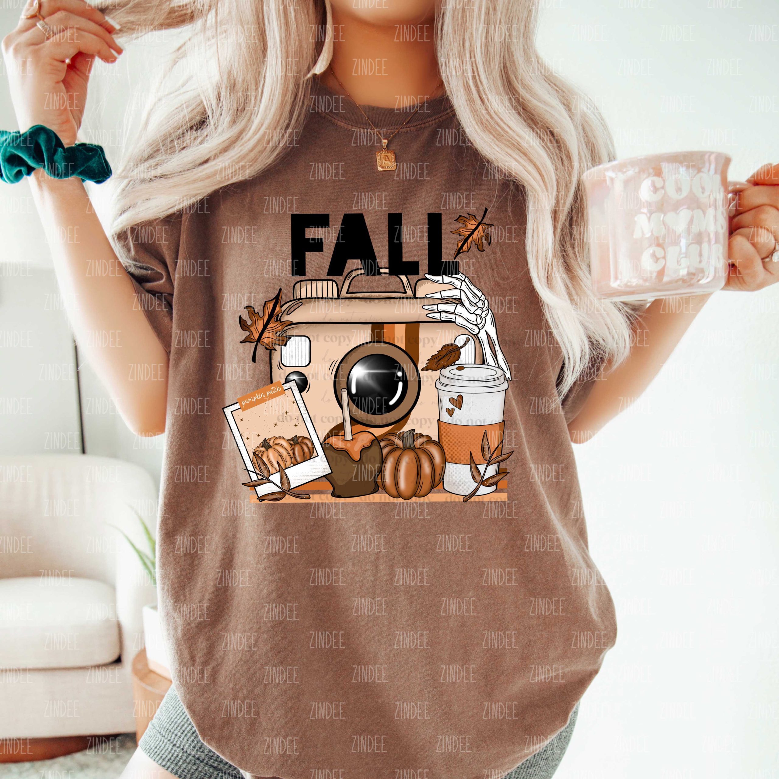 Fall Camera DTF Transfer