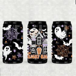 Fright Night UV DTF Glass Can Wrap