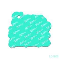 Alternative view of Hallothanksmas Ghost Acrylic Blank- Sticker- UV DTF (1.5 inch)