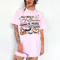 Halloween and Tattoos DTF Transfer