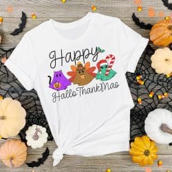 Hallothanksmas Ghost DTF Transfer