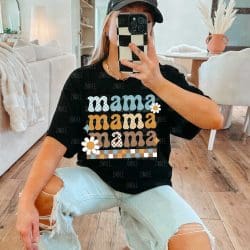 Mama Mama Mama Retro DTF Transfer