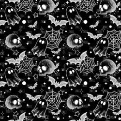 Monochrome Spooky Black seamless (vinyl)