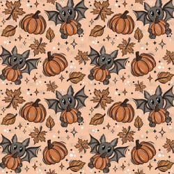 Pumpkin Bats seamless (vinyl)