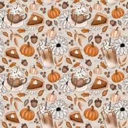 Pumpkin Everything seamless (vinyl)