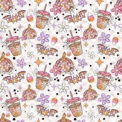 Retro Halloween seamless (vinyl)