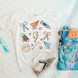 School Grid Boy DTF Transfer