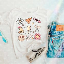 School Grid Girl DTF Transfer