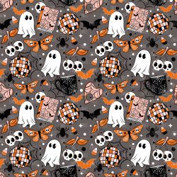 Spooky Doodle seamless (vinyl)