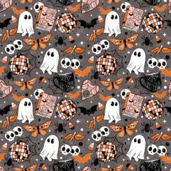 Spooky Doodle seamless (vinyl)