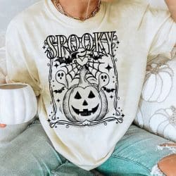 Spooky Pumpkin Black DTF Transfer