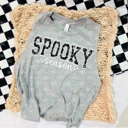 Spooky Season Block White DTF Transfer