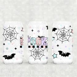 Spooky UV DTF Glass Can Wrap