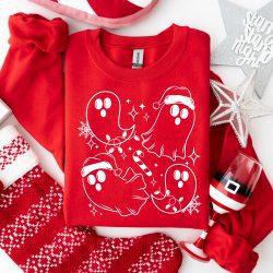 Christmas Ghosties White DTF Transfer