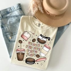 Local Coffee Shops DTF Transfer