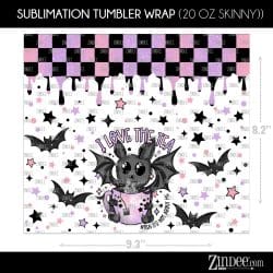 Alternative view of Love The Tea (Sublimation Wrap) 20 oz Skinny