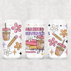 Making A Difference UV DTF Glass Can Wrap