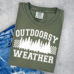 Outdoorsy Weather White DTF Transfer