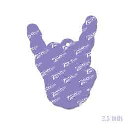 Alternative view of Rock On Skeleton Acrylic Blank- Sticker- UV DTF (2.5 inch)