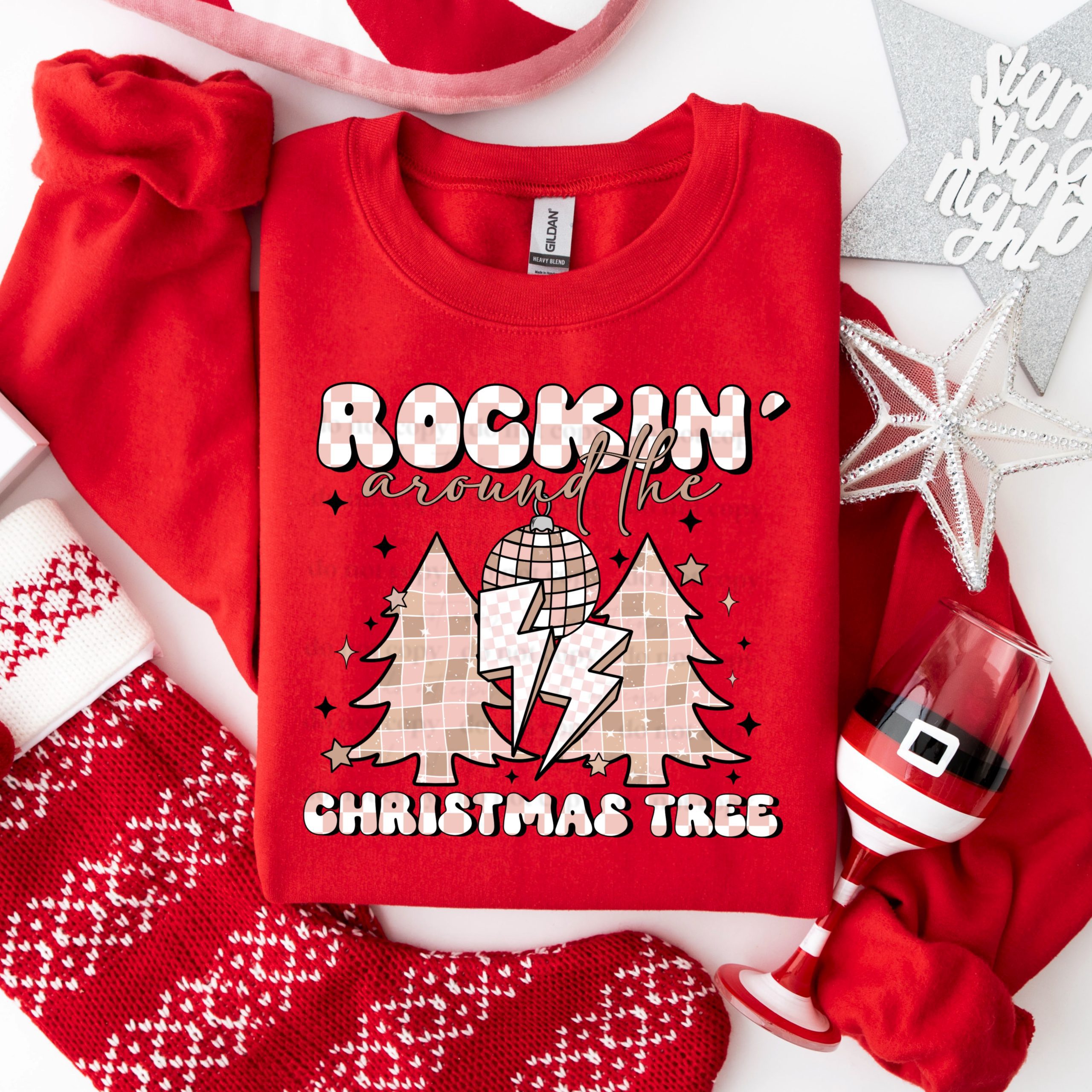 Rockin Around Christmas DTF Transfer