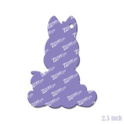 Alternative view of Sitting Horse Acrylic Blank- Sticker- UV DTF (2.5 inch)
