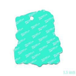 Alternative view of Sparkle Santa (Dark Skin) Acrylic Blank- Sticker- UV DTF (1.5 inch)