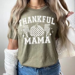 Thankful Mama White DTF Transfer