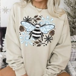 Winter Bee DTF Transfer