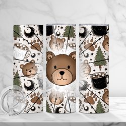 Bear Camping (Sublimation Wrap) 20 oz Skinny
