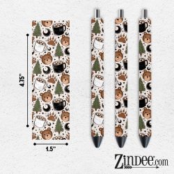 Bear Camping VINYL Pen Wrap