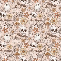 Boho Fall Spookies seamless (vinyl)