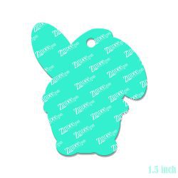 Alternative view of Bunny Gnome Acrylic Blank- Sticker- UV DTF (1.5 inch)