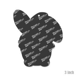 Alternative view of Bunny Gnome Acrylic Blank- Sticker- UV DTF (3 inch)