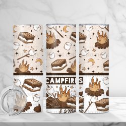 Campfire and Smores (Sublimation Wrap) 20 oz Skinny