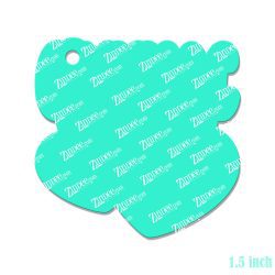 Alternative view of Cardiac Acrylic Blank- Sticker- UV DTF (1.5 inch)