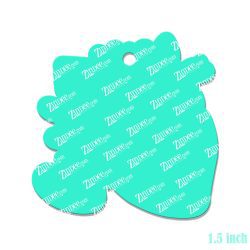 Alternative view of Cardiology Heart Acrylic Blank- Sticker- UV DTF (1.5 inch)