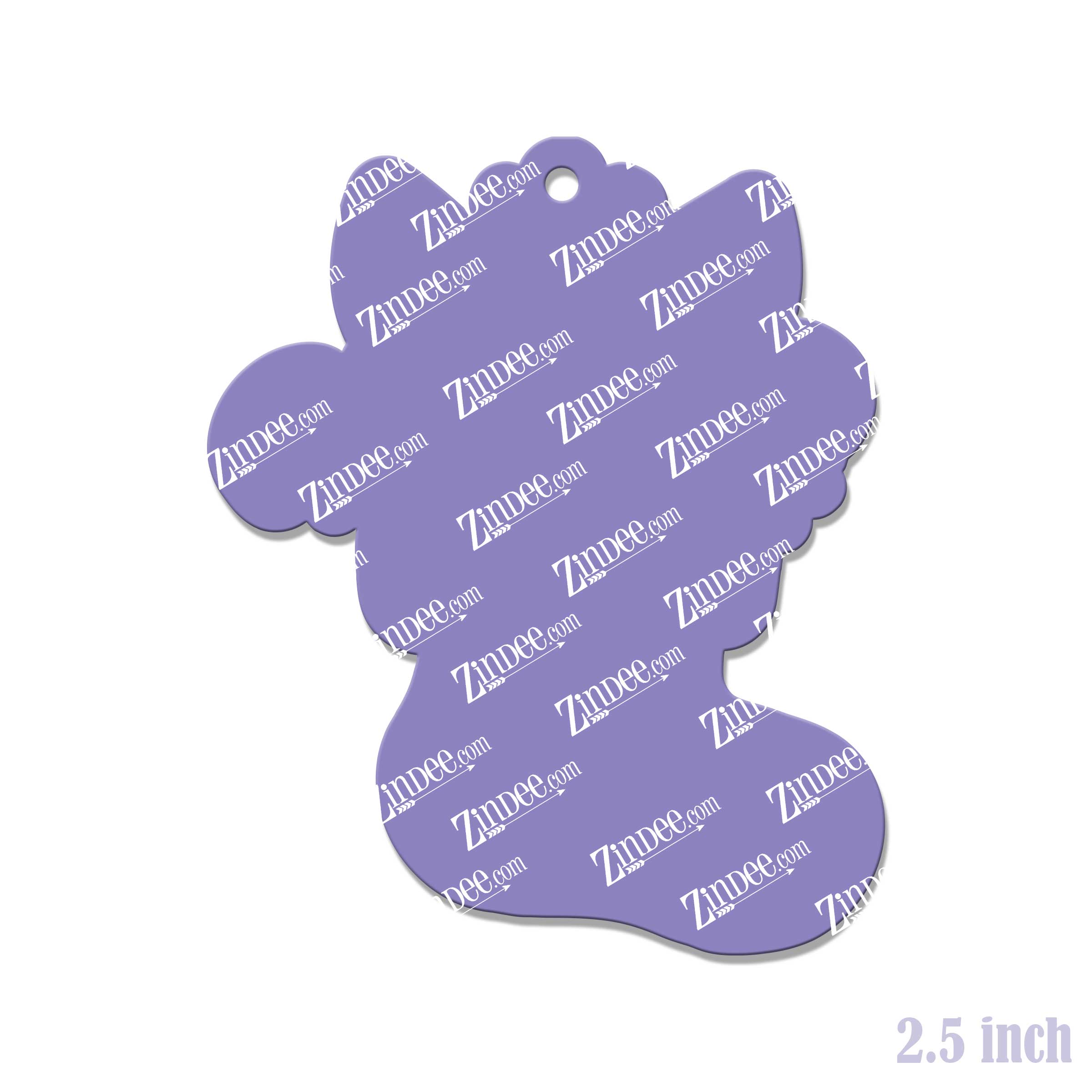 Cat Stocking Acrylic Blank- Sticker- UV DTF (2.5 inch) - Image 2