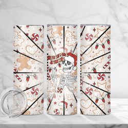 Christmas Junkie Skeleton (Sublimation Wrap) 20 oz Skinny