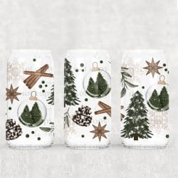 Cinnamon Trees UV DTF Can Wrap