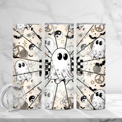 Daisy Checker Ghost (Sublimation Wrap) 20 oz Skinny