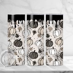 Dark Pumpkin Drip (Sublimation Wrap) 20 oz Skinny