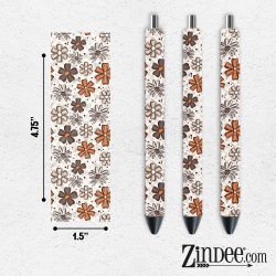 Fall Florals VINYL Pen Wrap