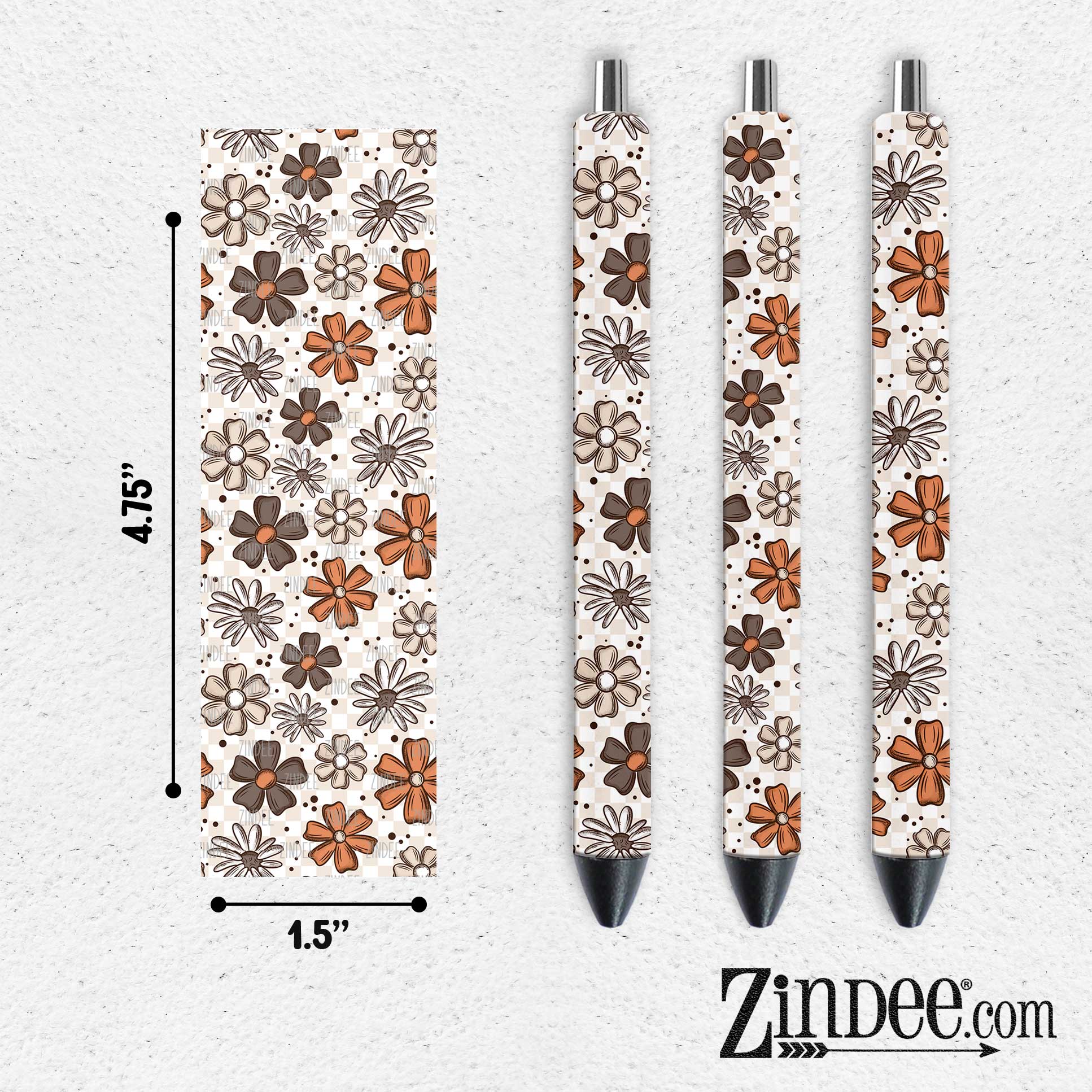 Fall Florals VINYL Pen Wrap