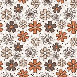 Fall Florals seamless (vinyl)