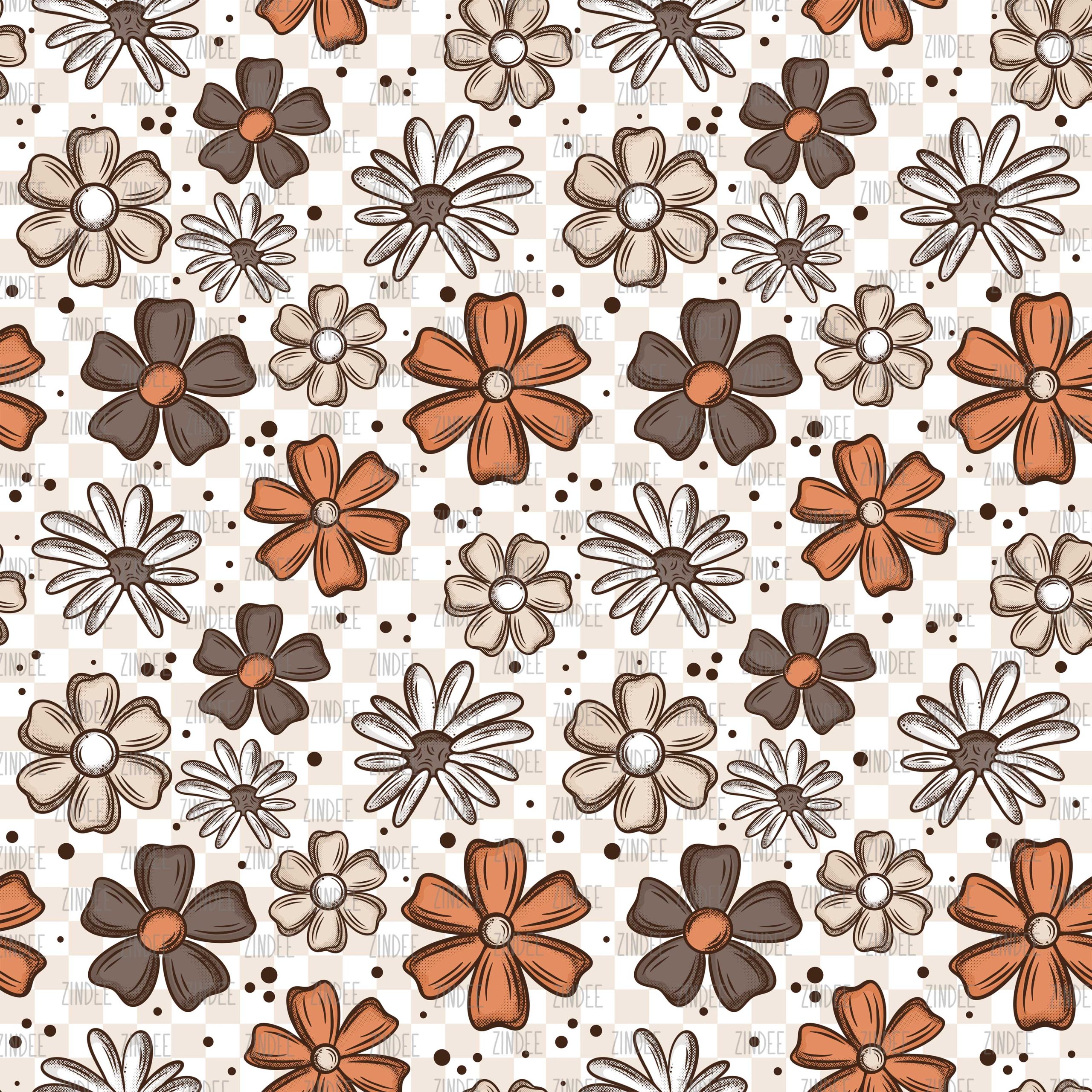 Fall Florals seamless (vinyl)