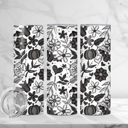 Floral Bat 2 (Sublimation Wrap) 20 oz Skinny
