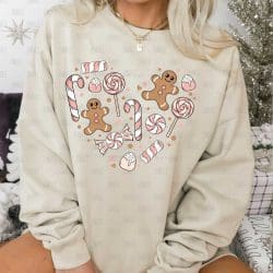 Gingerbread Heart DTF Transfer