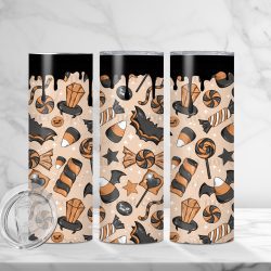 Halloween Candy (Sublimation Wrap) 20 oz Skinny