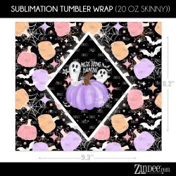 Alternative view of Haunting (Sublimation Wrap) 20 oz Skinny